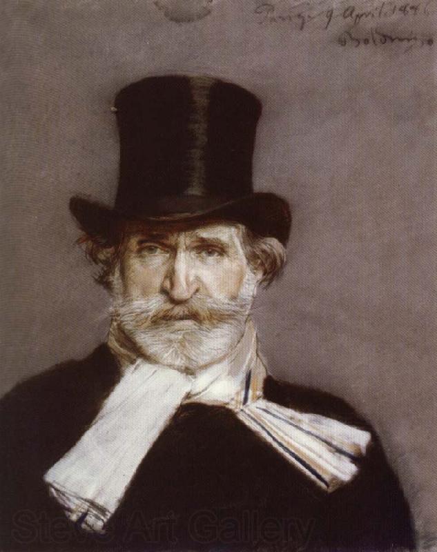 Giovanni Boldini Portrait of Giuseppe Verdi Norge oil painting art